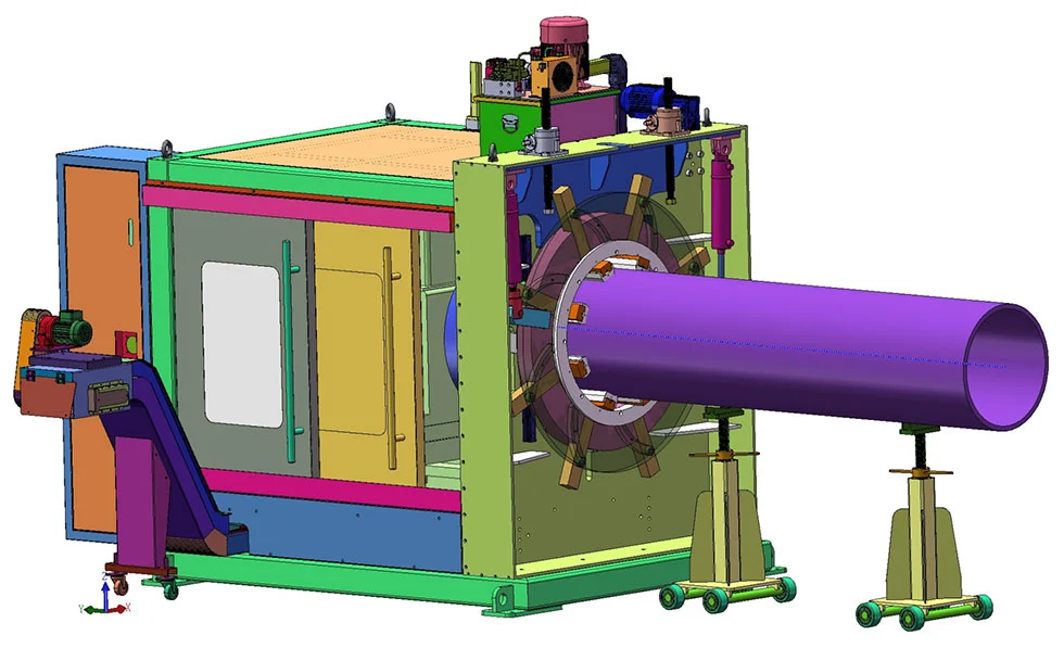 CNC end face beveling machine